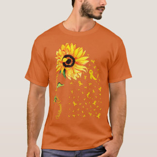 T-shirt Tournesol de sensibilisation au cancer chez les en