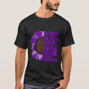 T-shirt Tournesol de sensibilisation au surdosage En août