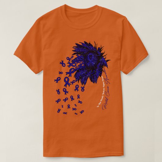 T-shirt Tournesol de sensibilisation rectale personne ne c (Design devant)