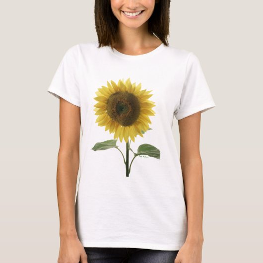 T-shirt Tournesol de Valentine - customisé (Devant)