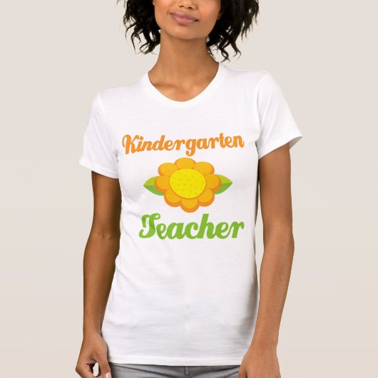 T-shirt Tournesol d'institutrice gardienne (Devant)
