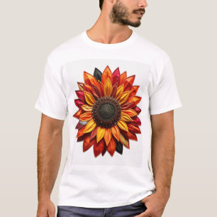 T-shirt Tournesol en écaille aux couleurs du coucher du so