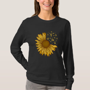 T-shirt Tournesol Espoir Musique Positive Fleurs Tournesol