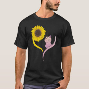 T-shirt Tournesol et chat avec chats