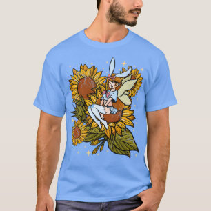 T-shirt Tournesol Fairy Tournesols Mystical Cute Pixies