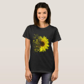 T-shirt Tournesol Fleur de soleil Jardin Décadation Splash (Devant entier)
