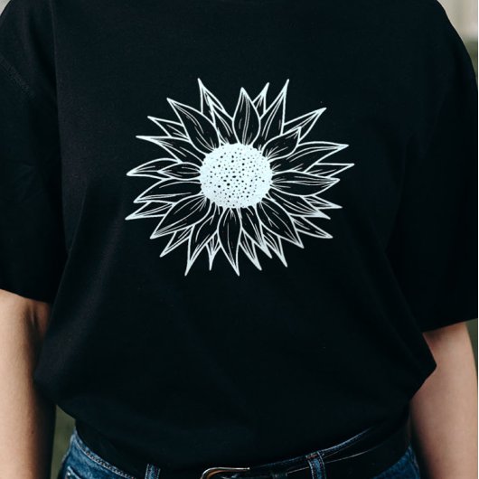 T-shirt Tournesol Graphic Summer Tee