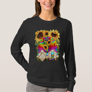 T-shirt Tournesol Hippie Mignonne Pour Femmes Floral Print