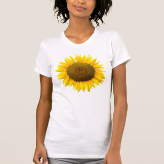 T-shirt Tournesol, intérieur de coeur/camisole de dames