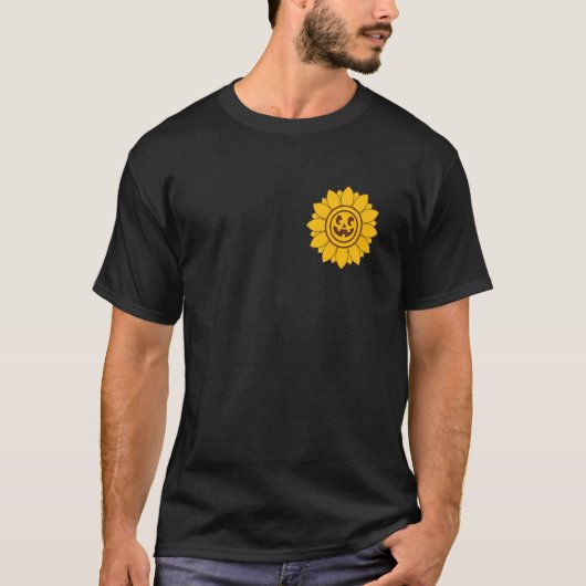 T-shirt Tournesol jaune Halloween costume mignon (Devant)