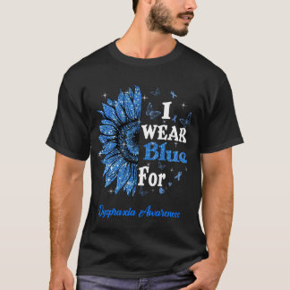 T-shirt Tournesol Je Porte Du Bleu Pour Sensibiliser À La