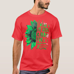 T-shirt Tournesol Je porte du ruban vert de chaux pour Lym