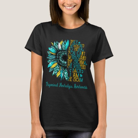 T-shirt Tournesol Je Suis La Tempête Trigeminal Neuralgie (Devant)