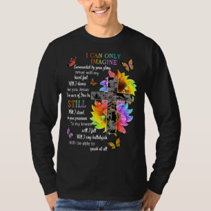 T-shirt Tournesol Jésus Croix Papillon Je Peux Imaginer Ch