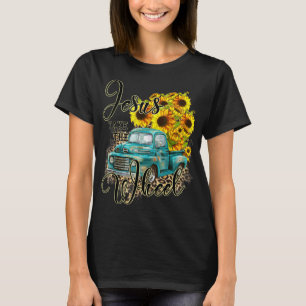 T-shirt Tournesol Jésus Prendre La Roue Christian Leop Cad