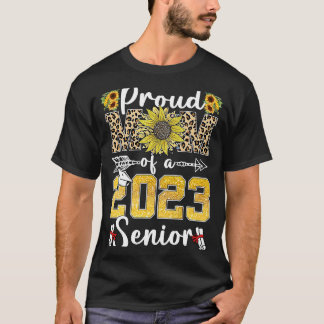 T-shirt Tournesol Leopard Fier Maman d'un grade supérieur