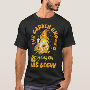 T-shirt Tournesol Les Gnomes De Jardin Commencent Pour Gar