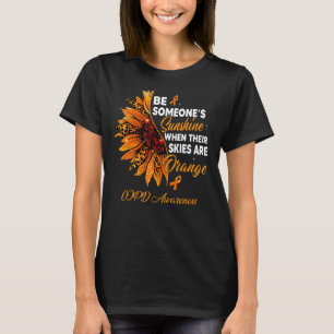 T-shirt Tournesol Leur Ciel Est Orange Conscience De Copd