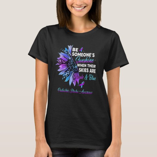 T-shirt Tournesol Leurs Ciels Sont Purple & Bleu Pediatric (Devant)