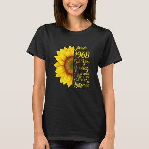 T-shirt Tournesol Mars 1968 54 Ans D'Être Sunshine Hu