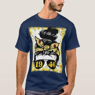 T-shirt Tournesol mère né en 1946 femme de jardinage d'ann