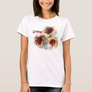 T-shirt Tournesol multicolore