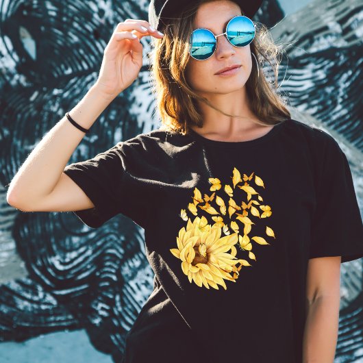 T-shirt Tournesol papillon
