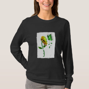 T-shirt Tournesol Papillon Sensibilisation À La Scoliose P