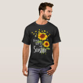 T-shirt Tournesol Papillon Vous Êtes Mon Soleil (Devant entier)