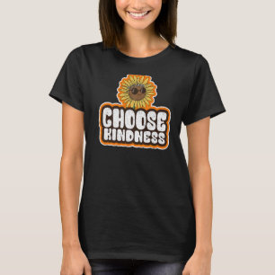T-shirt Tournesol positif Hippie Paix enseignant Choisir K