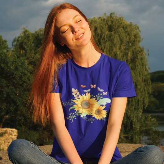 T-shirt tournesol printemps