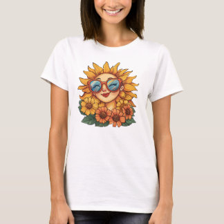 T-shirt Tournesol : Rayonner la positivité et tremper au s