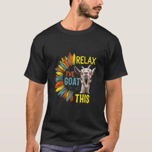 T-shirt Tournesol Relax J'ai chèvre cet animal de chèvre d