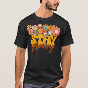 T-shirt Tournesol Rétro Hippie Reste Groovy Esprit Positif