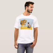 T-shirt Tournesol - Seal Point chat siamois (Devant entier)