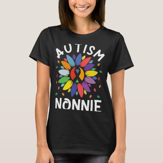 T-shirt Tournesol Sensibilisation sur l'autisme Jour Corre (Devant)