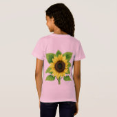 T-Shirt Tournesol & Soleil - Symbole de l'optimisme et de (Dos entier)