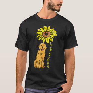 T-shirt Tournesol Sunshine Golden Retriever Chien de Compa