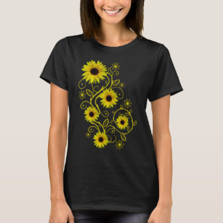 T-shirt Tournesol Tournesol Blumranke Ornament