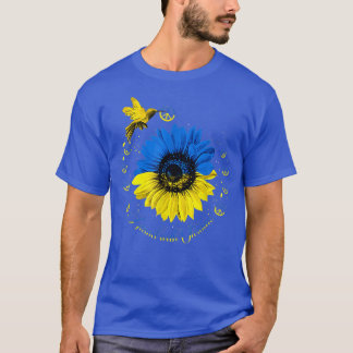T-shirt Tournesol Ukraine Bird Ukraine Je Me Trouve Avec U