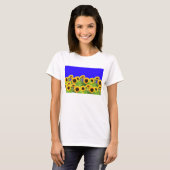 T-shirt tournesol Ukraine couleurs drapeau - Souti (Devant entier)