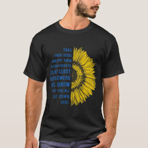 T-shirt Tournesol Ukraine Ukraine graines de tournesol ukr