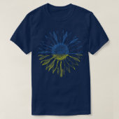 T-shirt Tournesol ukrainien Drapeau  (Design devant)