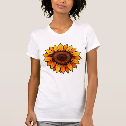 T-shirt tournesol vibrant - pour femmes (Devant)