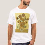 T-shirt Tournesols de Vincent van Gogh |, 1888<br><div class="desc">Tournesols,  1888 % pipe% par emplacement d'art de Vincent van Gogh | : National Gallery,  nombre de collection néerlandais d'image de l'artiste | de Londres,  R-U | : BAL970</div>