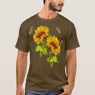 T-shirt Tournesols et abeilles Tournesol d'été Sauvez les 