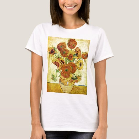 T-shirt Tournesols peignant Van Gogh (Devant)