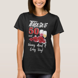 T-shirt Tournez 50 Gagner à ce sujet chaque jour 50e anni
