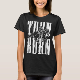 T-shirt Tournez Burns Loves Barrel Horses Western Riding B