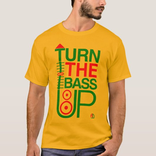 T-shirt TOURNEZ LA BASSE - des couleurs de reggae - (Devant)